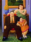 Fernando Paintings - Familia Colombiana by Fernando Botero